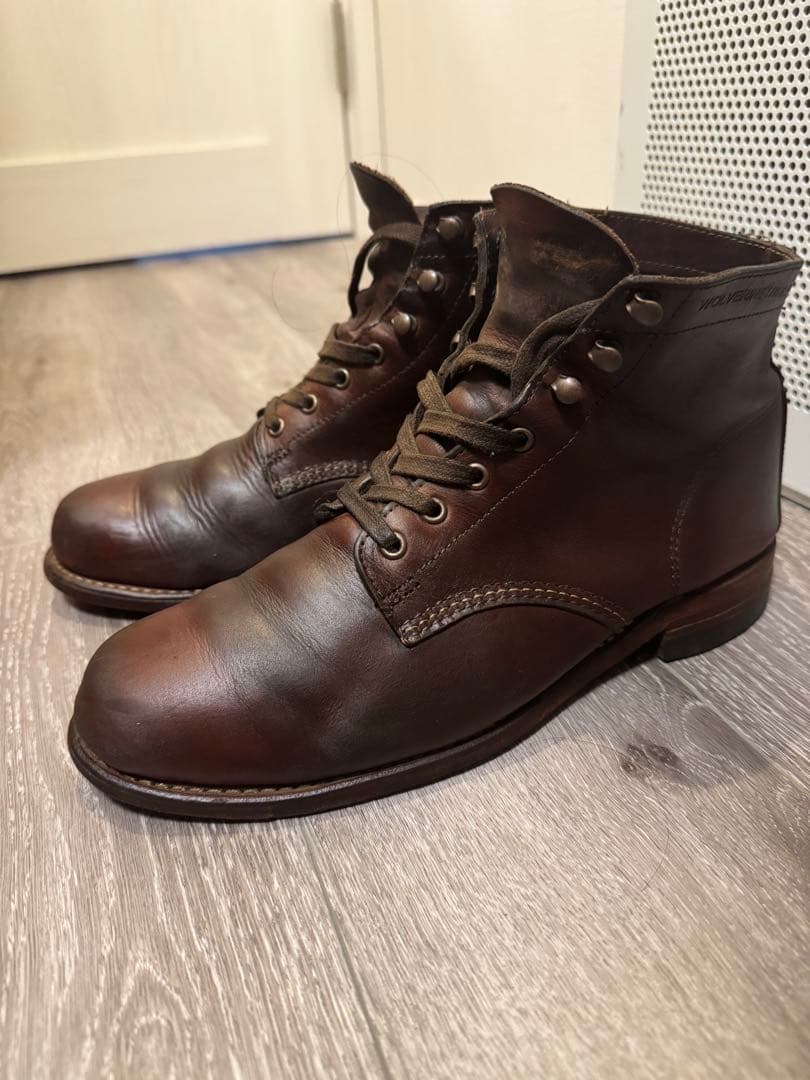 WOLVERINE 1000MILE レースアップブーツ ブラウン