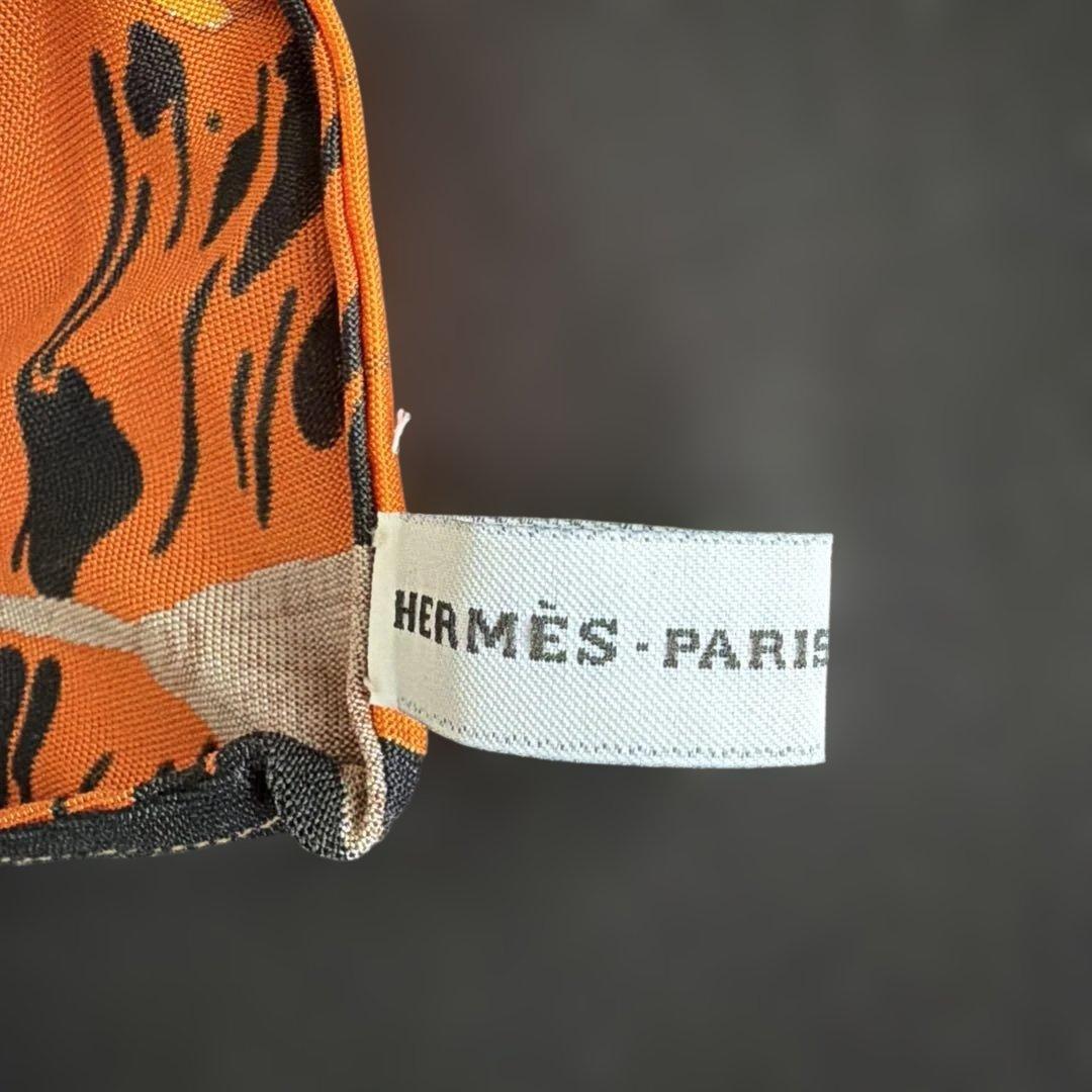 エルメス ヘアバンド ポーチ オレンジ