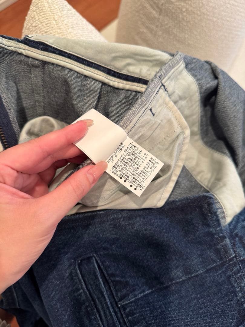 【なあ】BACK OPEN DENIM ALL IN ONE