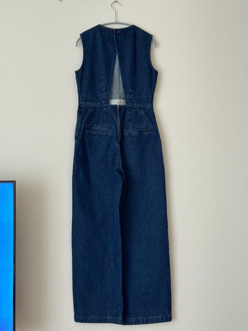 【なあ】BACK OPEN DENIM ALL IN ONE