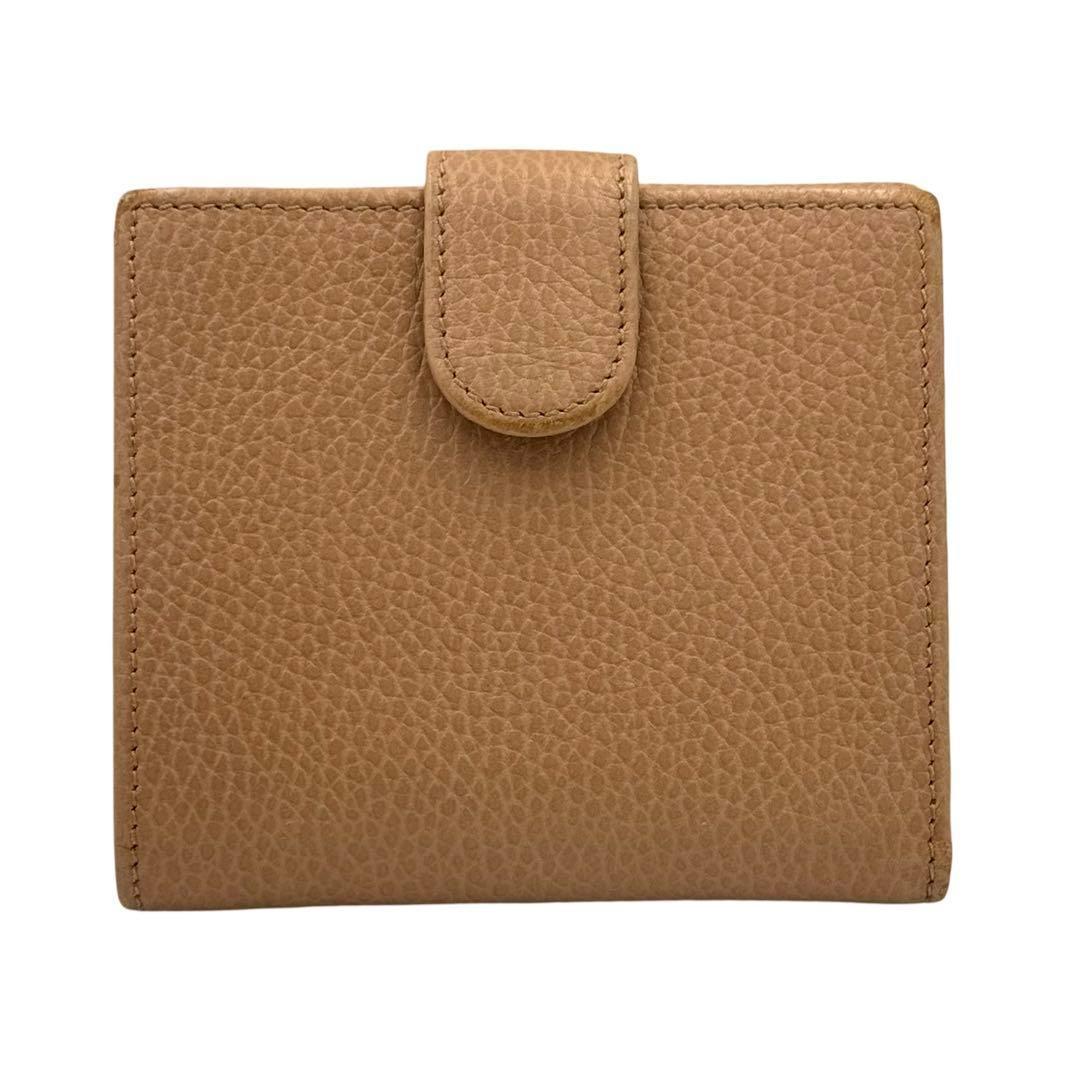 グッチ GUCCI ブラウン 615525 レザー ロッキングG 折り財布