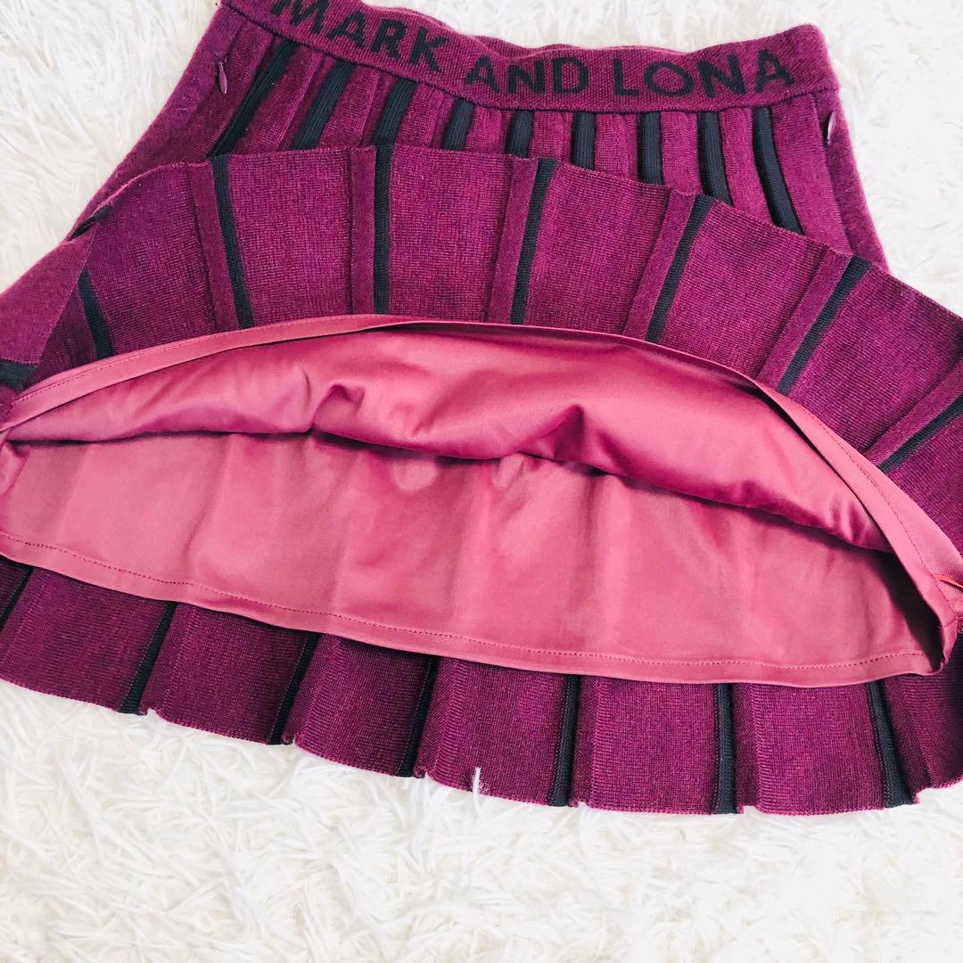 MARK AND LONA マークアンドロナ　ゴルフスカート　ニットスカート
