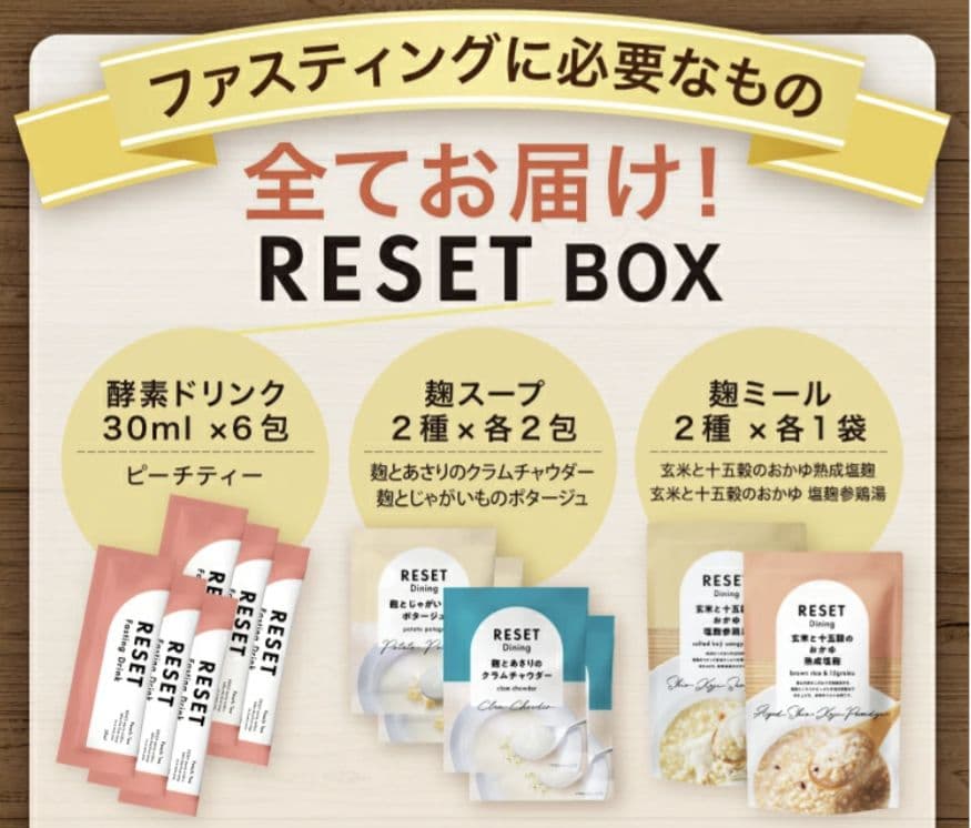 送料込　RESETBOX　2箱セット