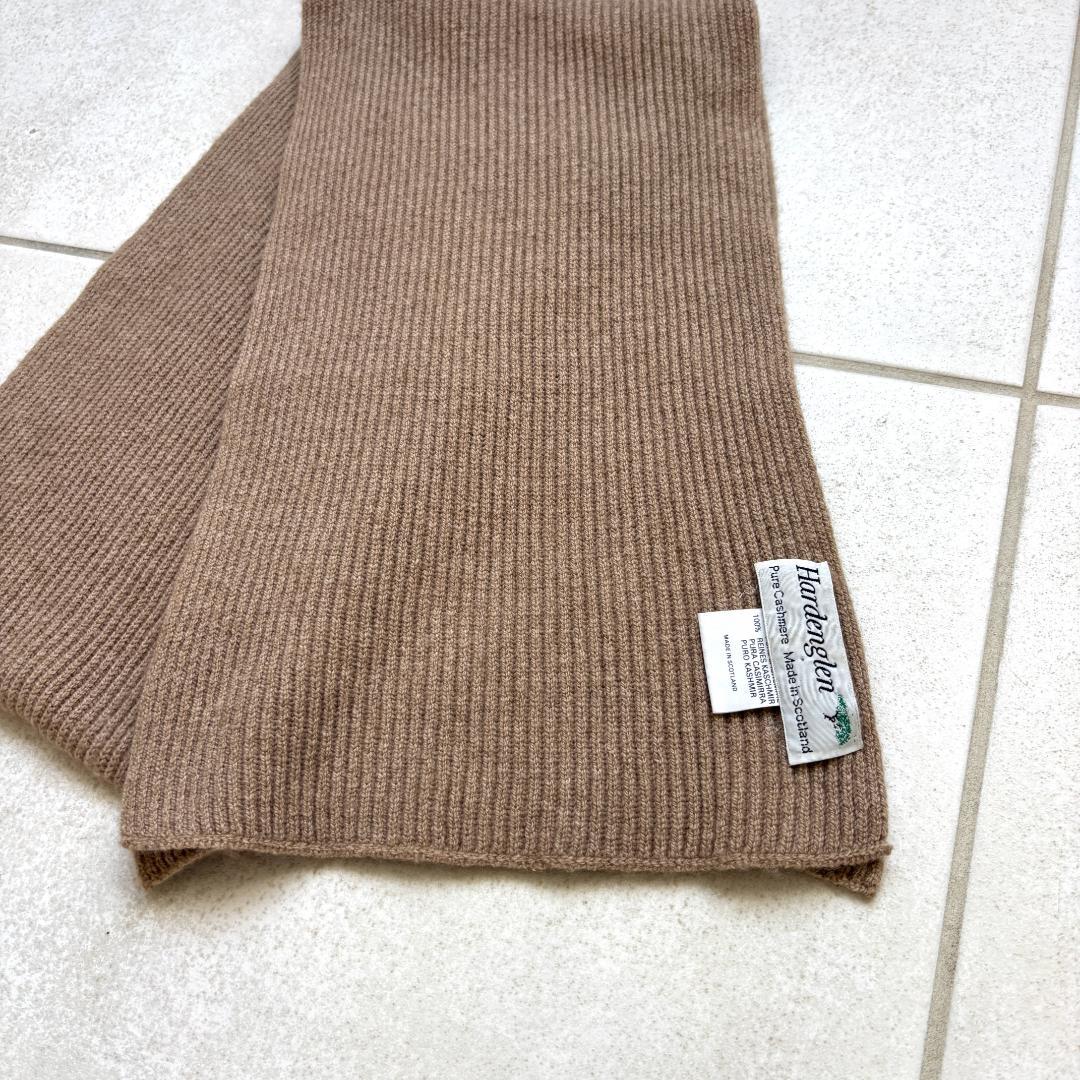 80s Hardenglen スコットランド製カシミアマフラー