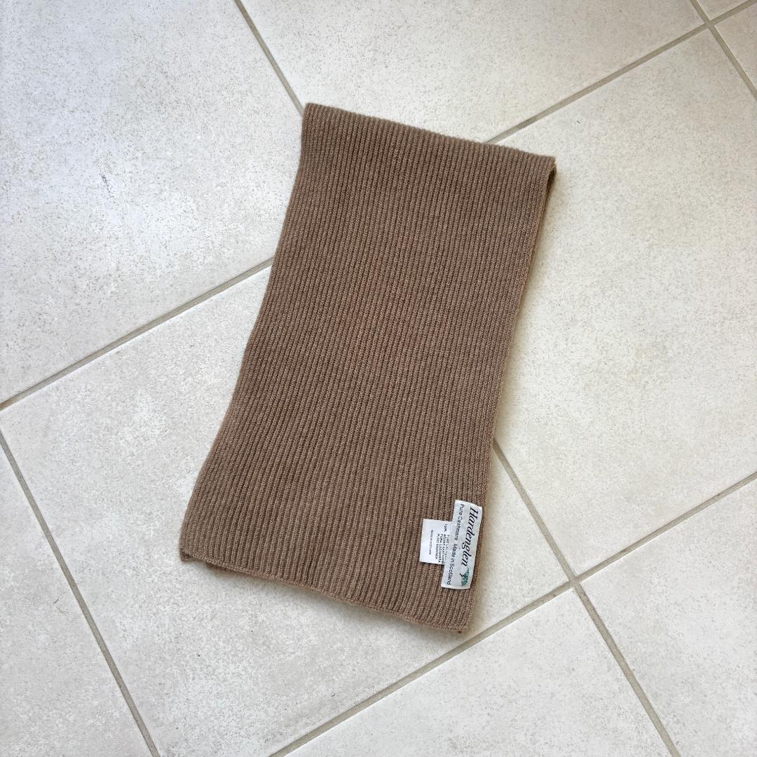 80s Hardenglen スコットランド製カシミアマフラー