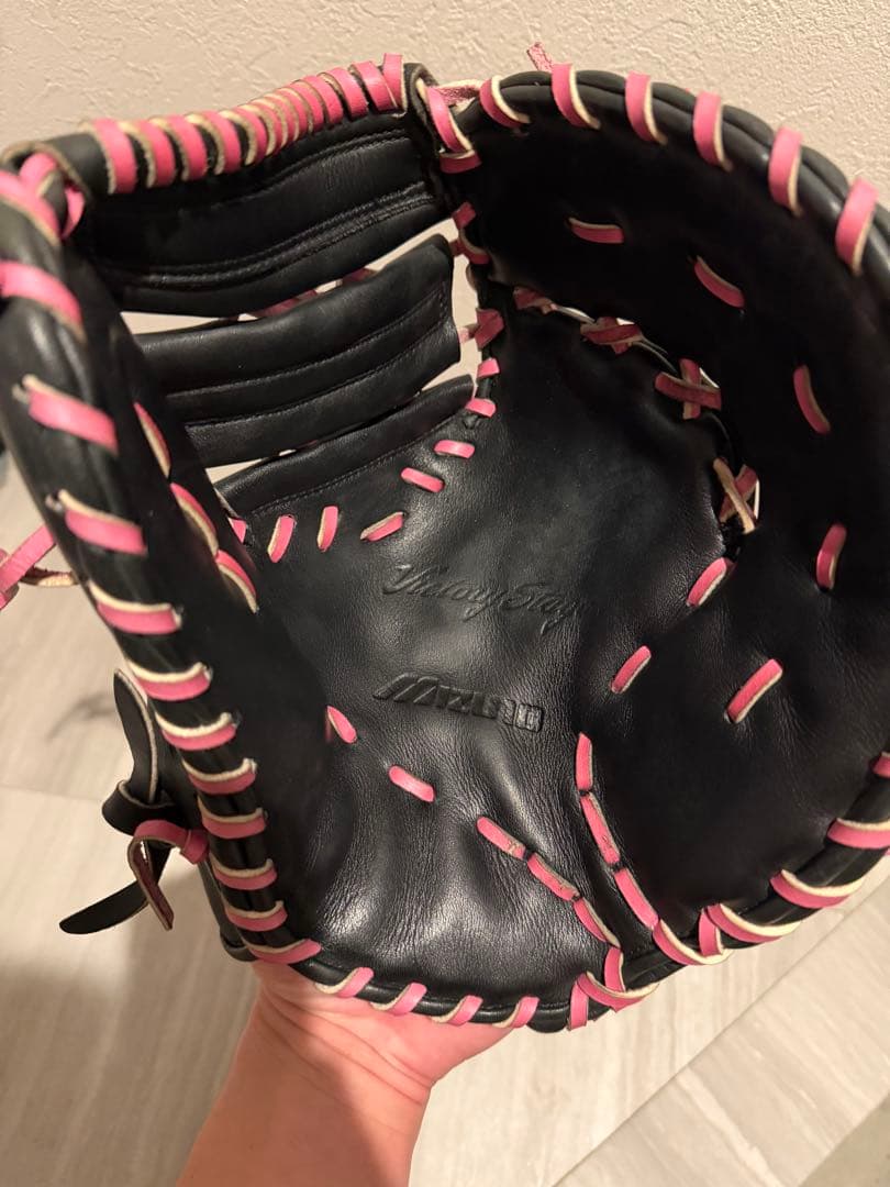 ミズノ ビクトリーステージ 硬式 ファーストミット 全紐交換済 即使用OK