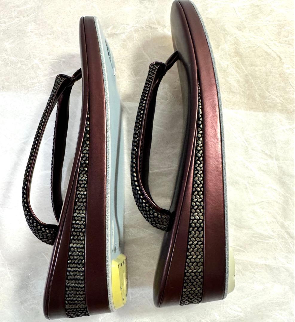 高級　草履バッグセット　和装　23.5㎝　一度使用　新品同様　ワインレッド