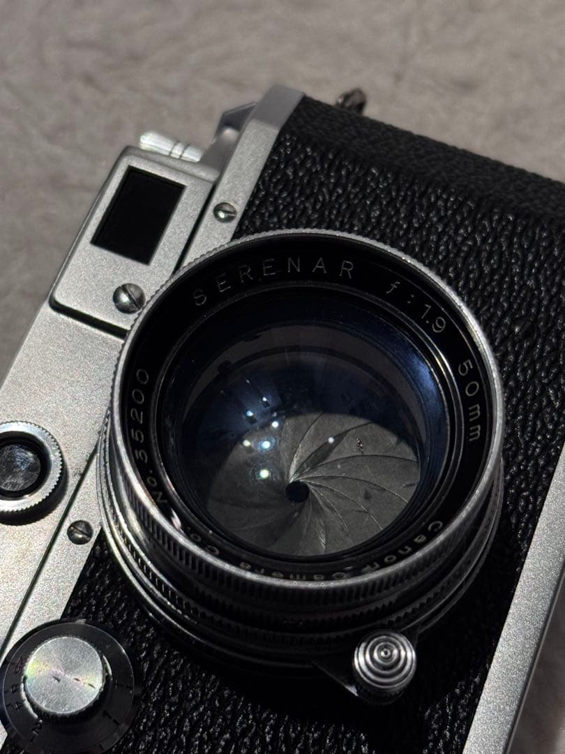 バルナックキャノンCanon Serenar 50mm f1.9 沈胴レンズ