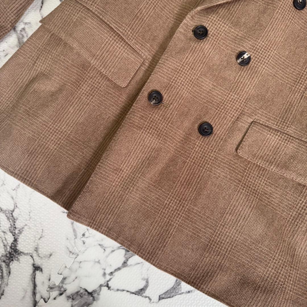 未使用◎ensou. Gemini Jacket ダブルブレスト　キャメル混