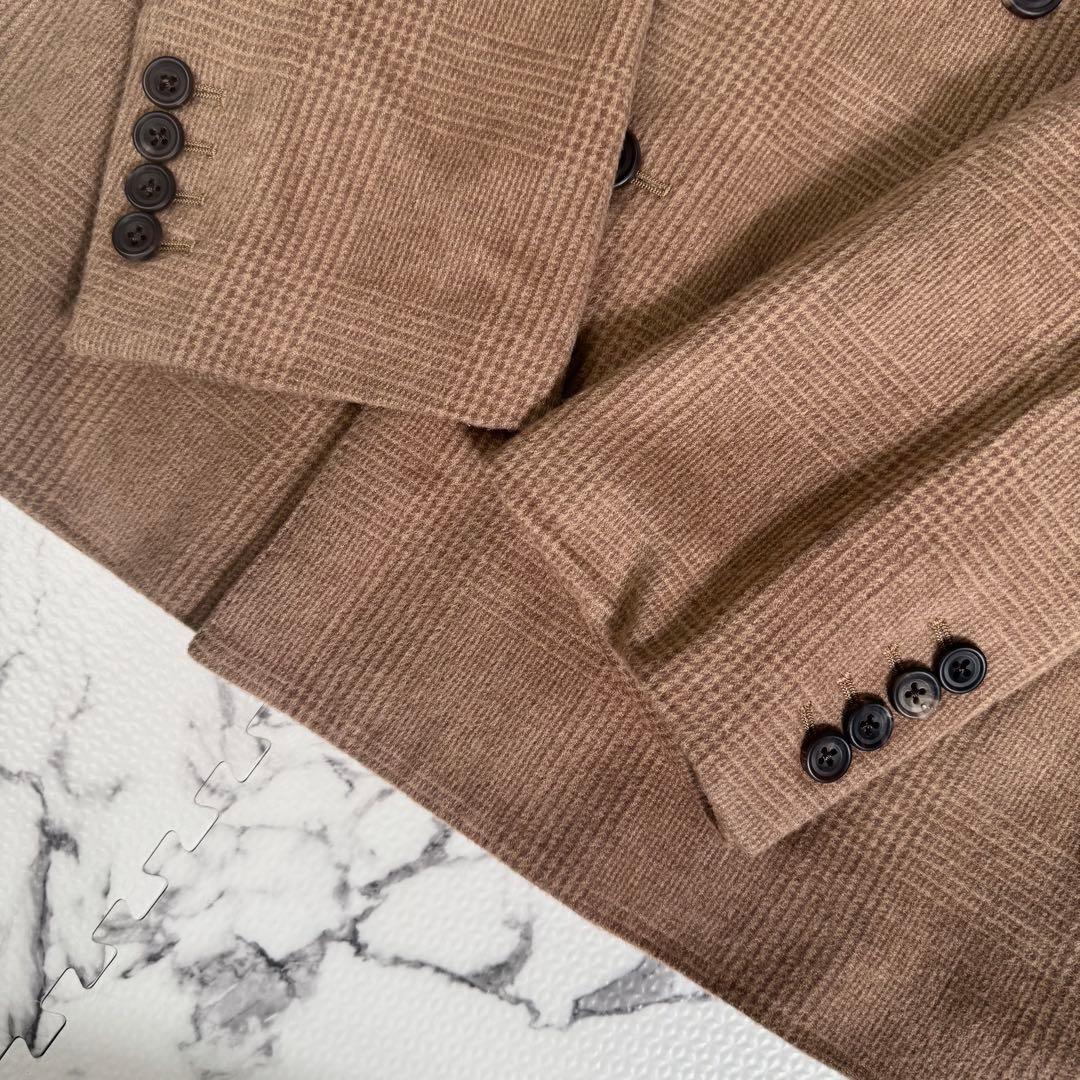 未使用◎ensou. Gemini Jacket ダブルブレスト　キャメル混