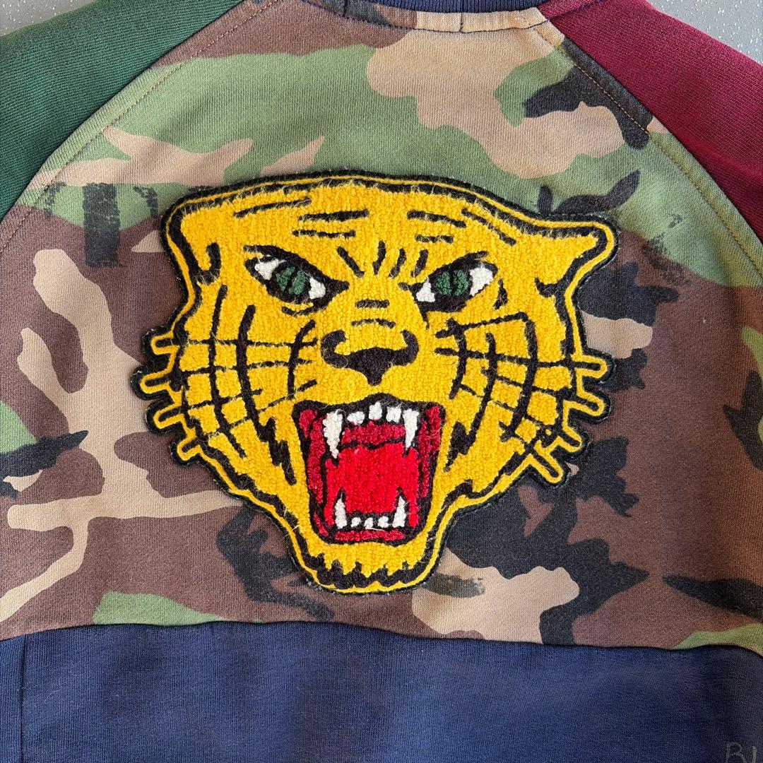 【希少】ポロラルフローレン タイガー パッチワーク スウェット セットアップ M