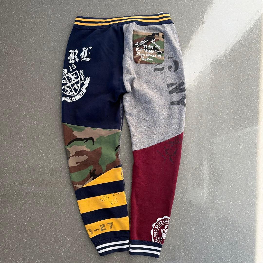 【希少】ポロラルフローレン タイガー パッチワーク スウェット セットアップ M