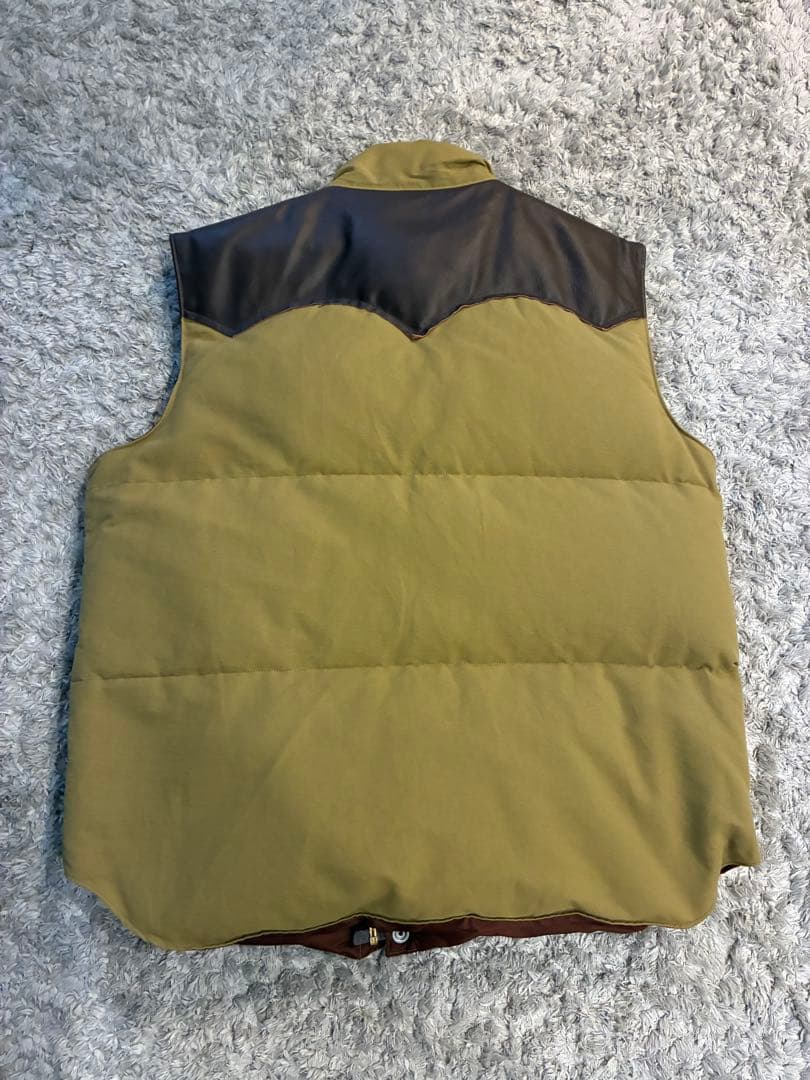 Sugar Cane ダウンベスト XL オリーブ