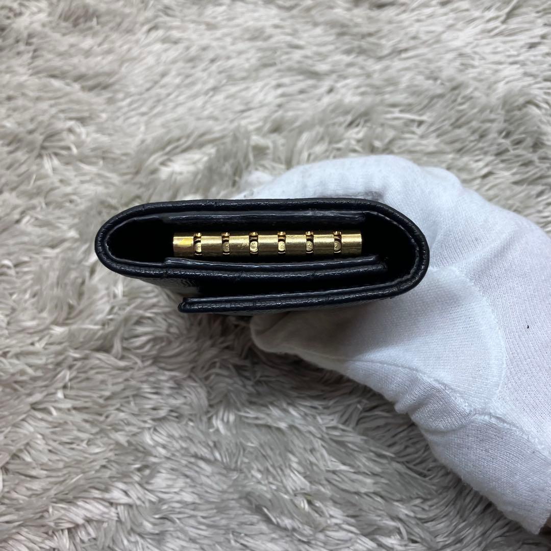 美品✨サンローラン 6連キーケース カサンドラ キャビアスキン キルティング