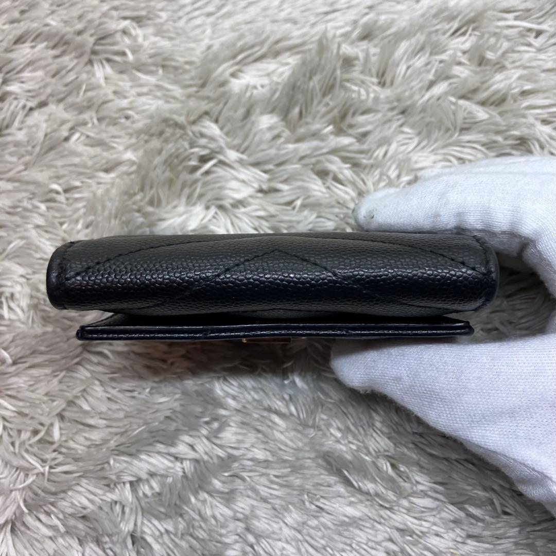 美品✨サンローラン 6連キーケース カサンドラ キャビアスキン キルティング