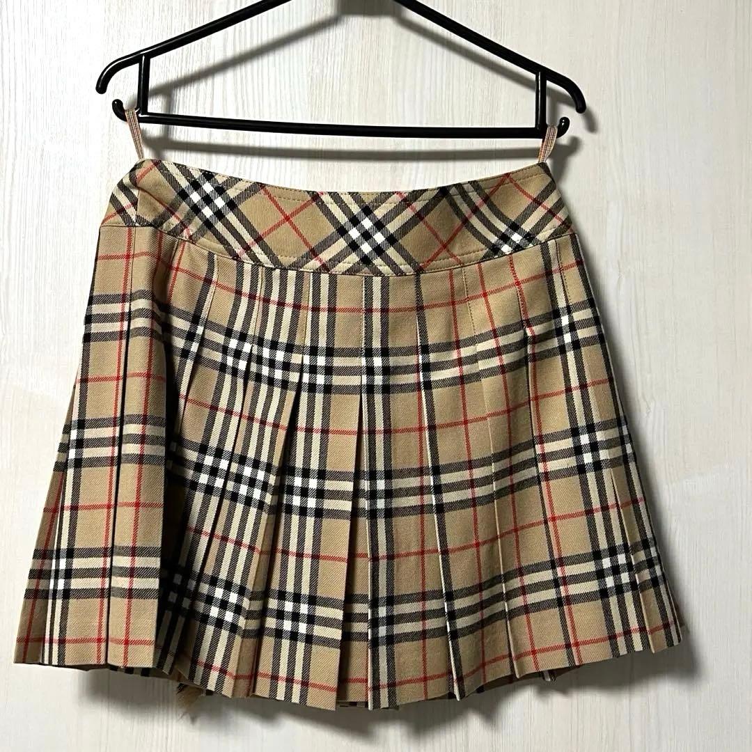 美品　バーバリー　ノバチェック　巻スカート