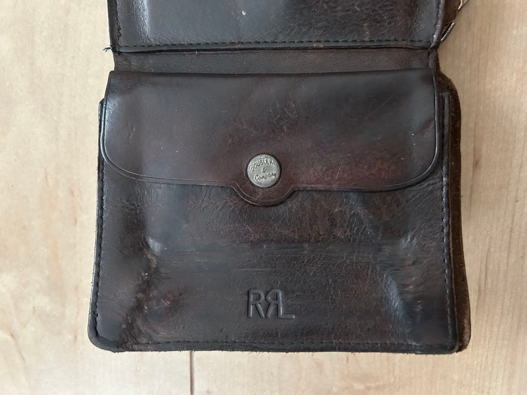ダブルアールエル　コンチョレザーウォレット　RRL 正規品