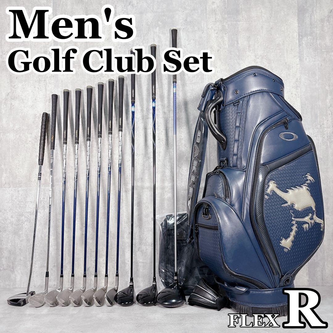 T157 ゴルフクラブ メンズ フルセット 12点 オークリー 初心者 青 紺