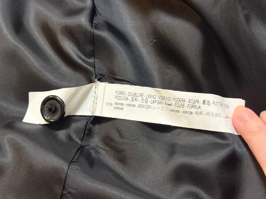 【ZARA】ベルト付きロングコート ブラック マンテコ ウール ガウンコート