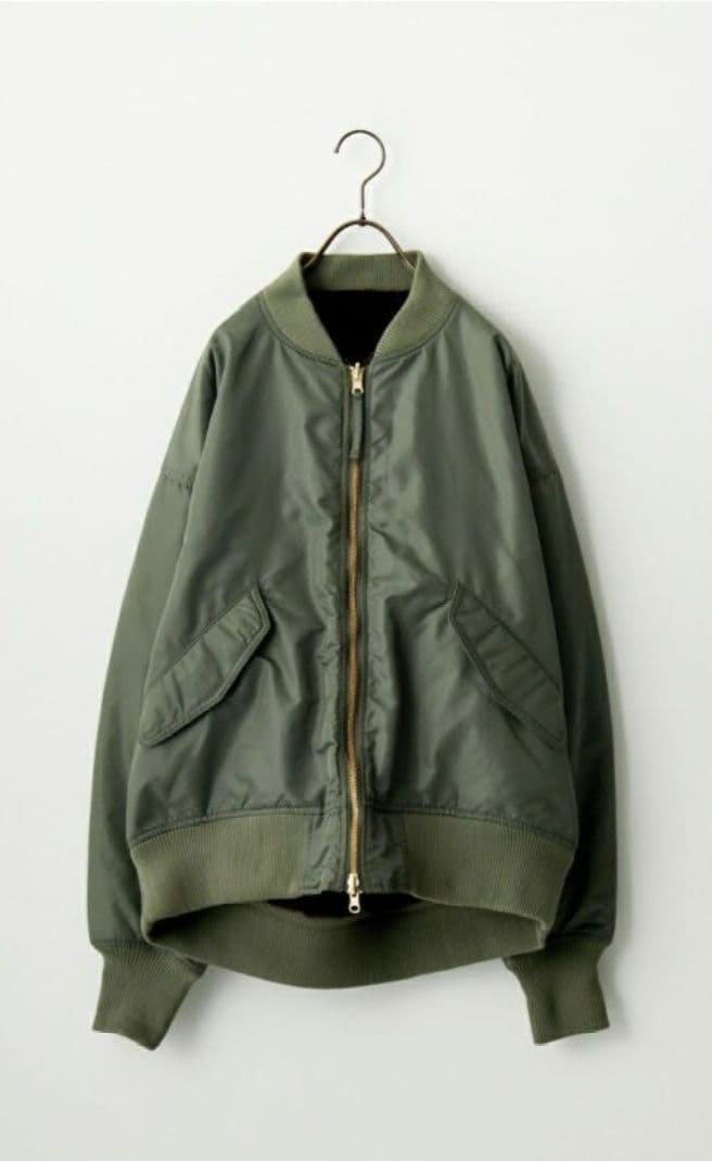 KHA:KI　カーキリバーシブル MA-1