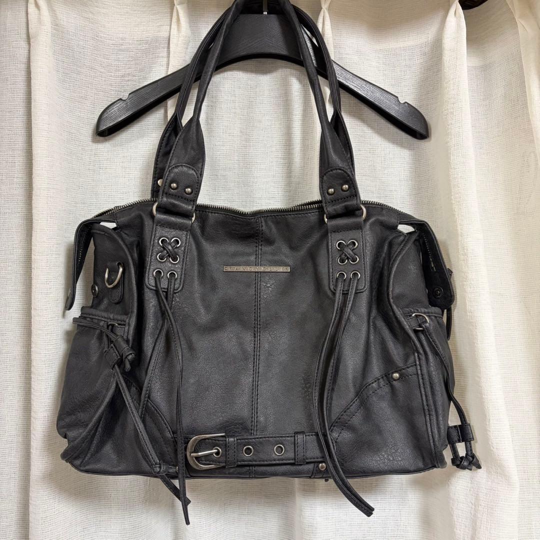 fancy club ファンシークラブ　ショルダーバッグ　ブラック　黒