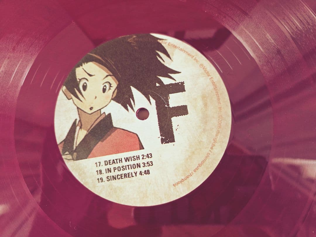 限定アナログ!サムライチャンプルー　パープルヴァイナル3枚組!ヌジャベス