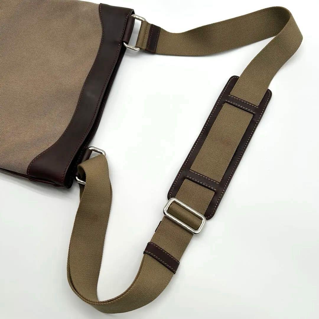 PRADA ジャガード サコッシュ レザー キャンバス ロゴ ショルダーバッグ