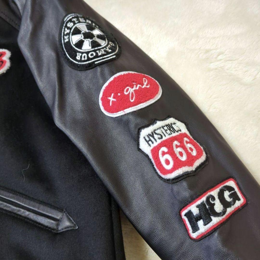 Xガール×ヒステリックグラマー　コラボ　スタジャン　ブラック サイズ1