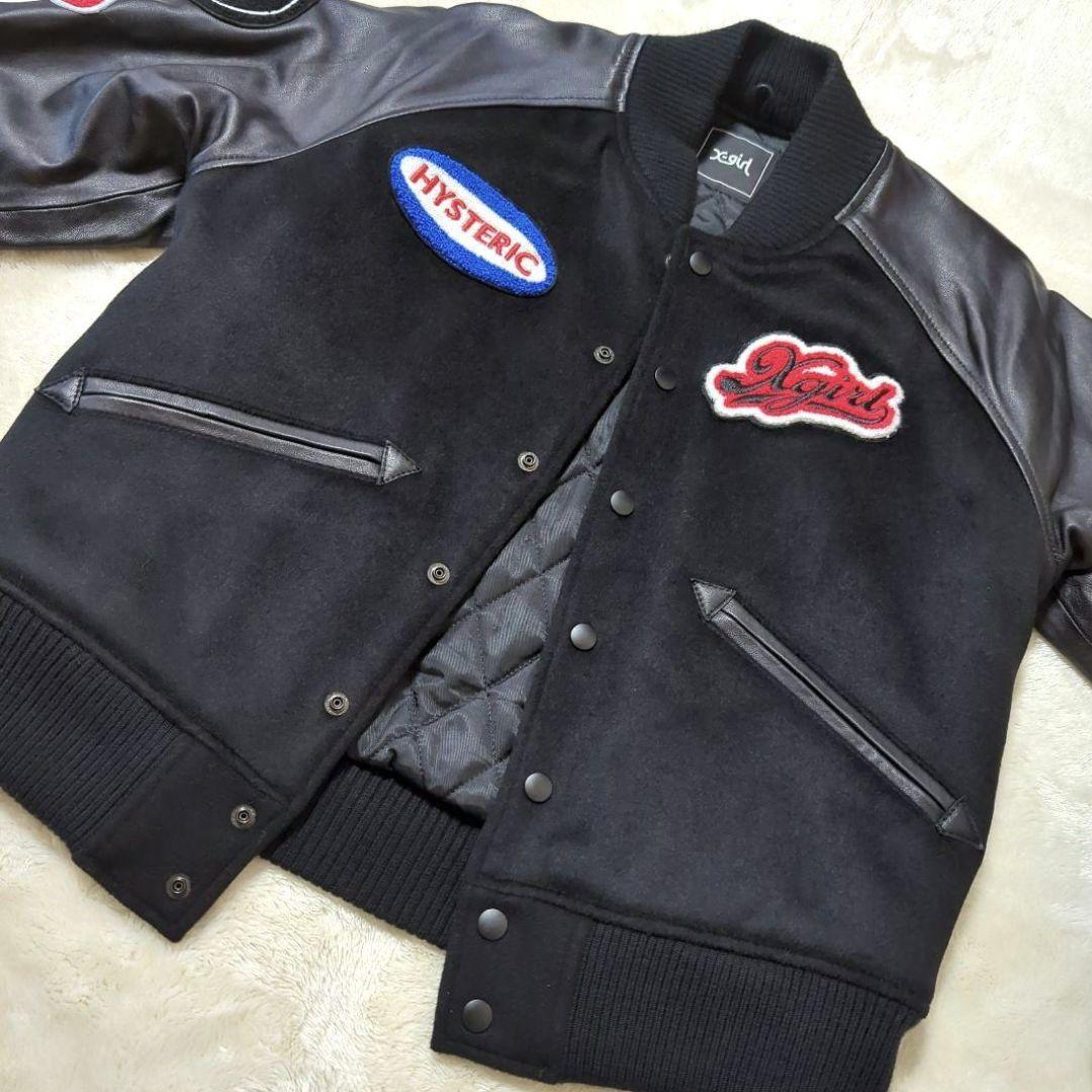 Xガール×ヒステリックグラマー　コラボ　スタジャン　ブラック サイズ1