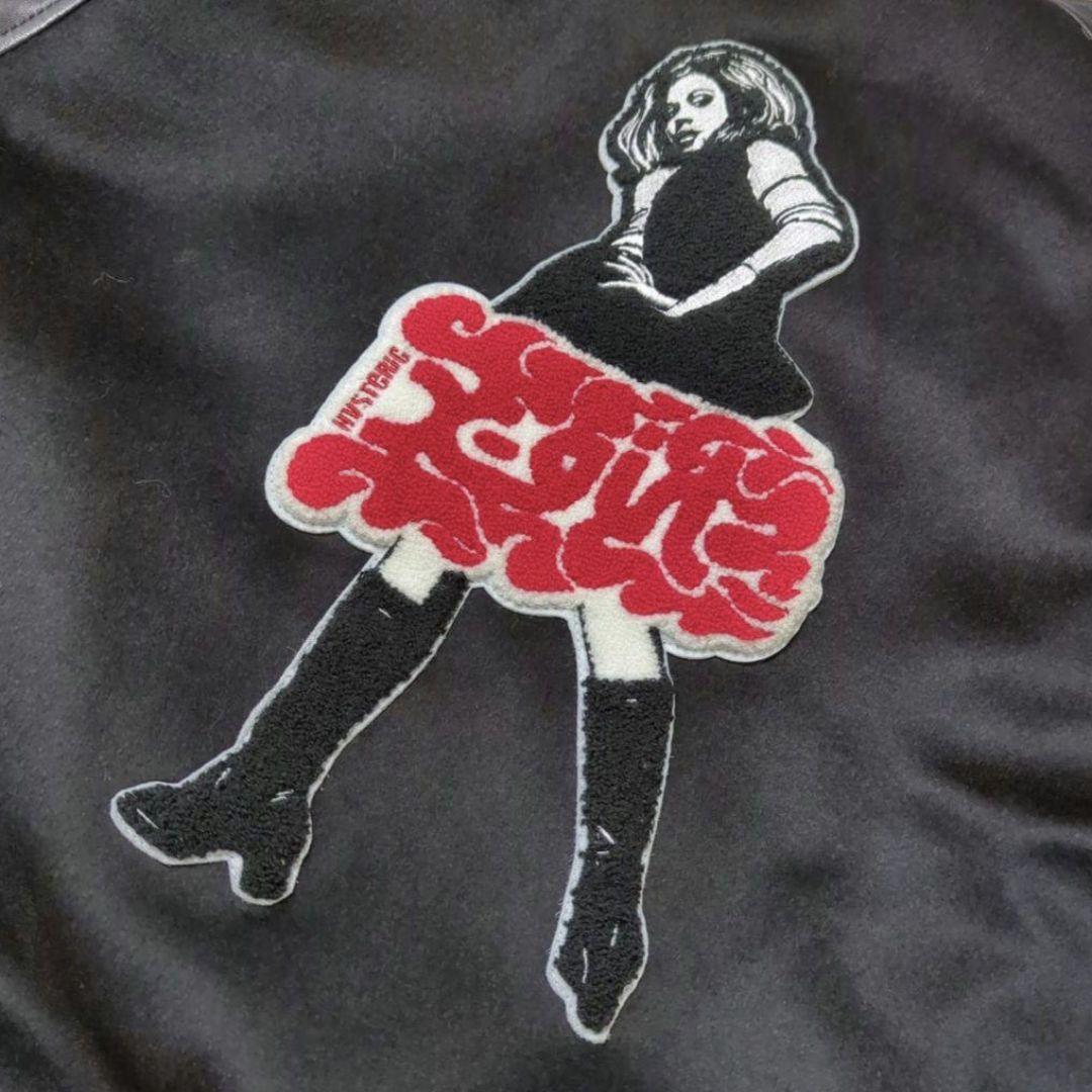 Xガール×ヒステリックグラマー　コラボ　スタジャン　ブラック サイズ1