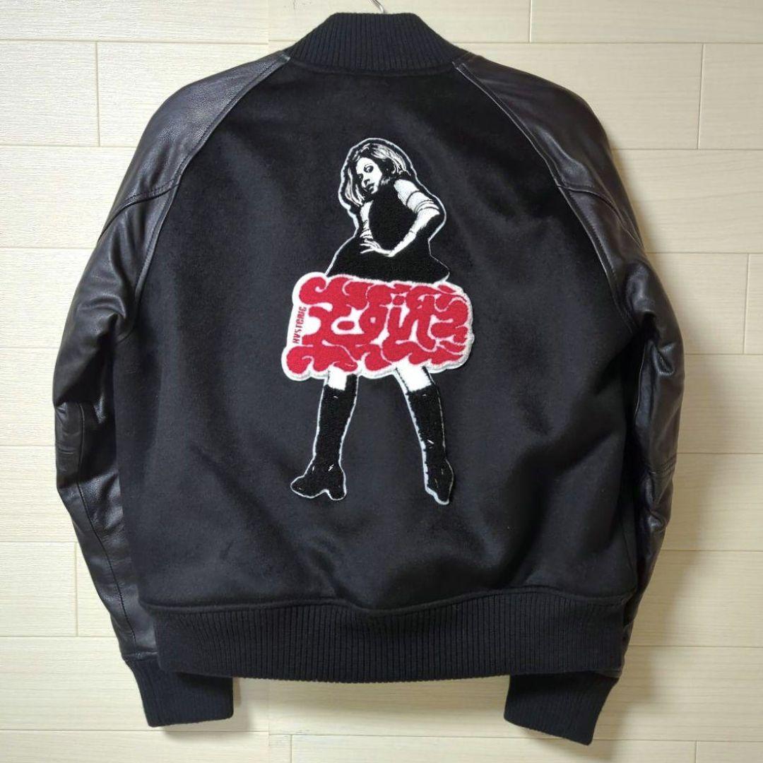 Xガール×ヒステリックグラマー　コラボ　スタジャン　ブラック サイズ1