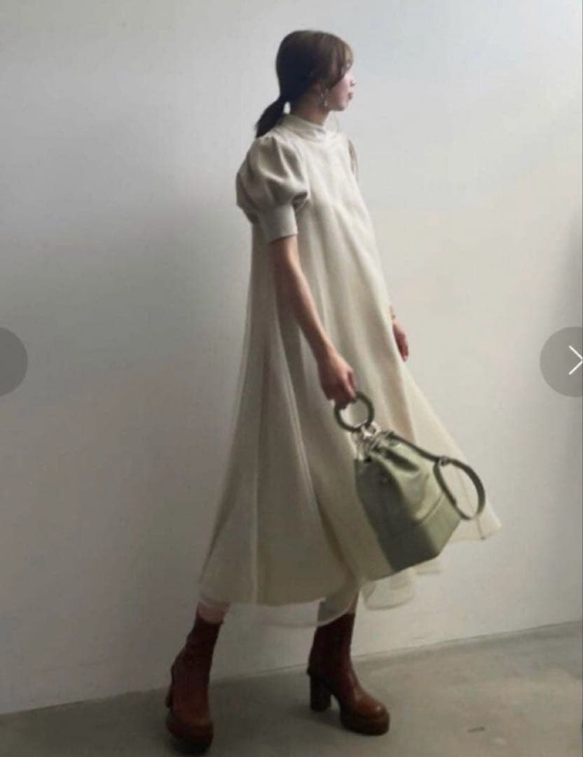 MサイズAmeri FLUFFY MACARON DRESS