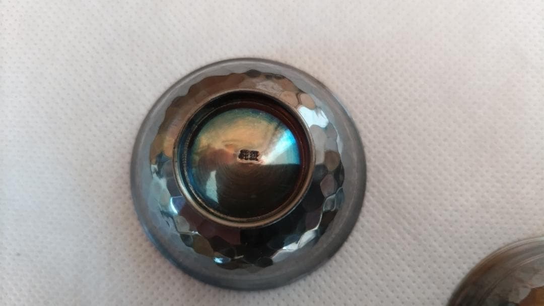 純銀刻印有　酒杯 5客