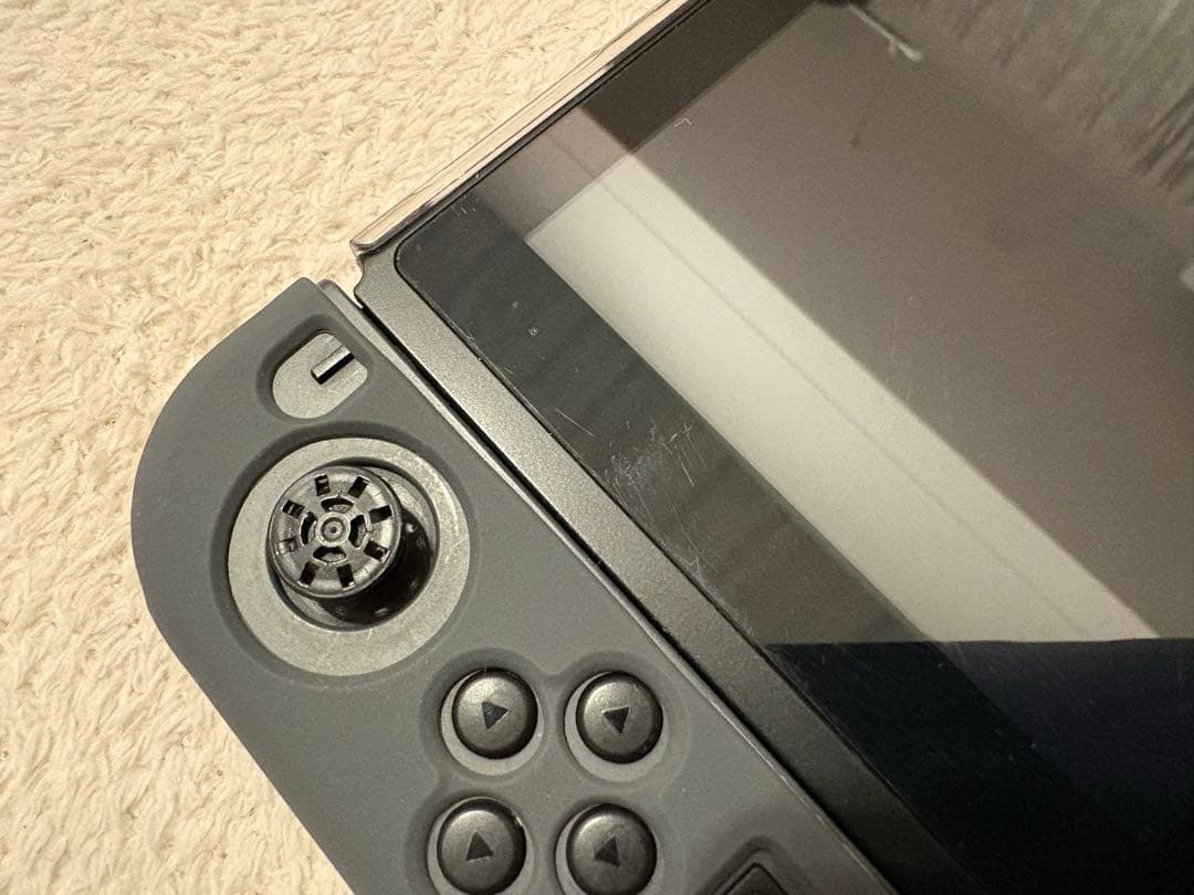 Switch本体グレー JoyConハンドル&コントローラー2つ&スタンド等付属