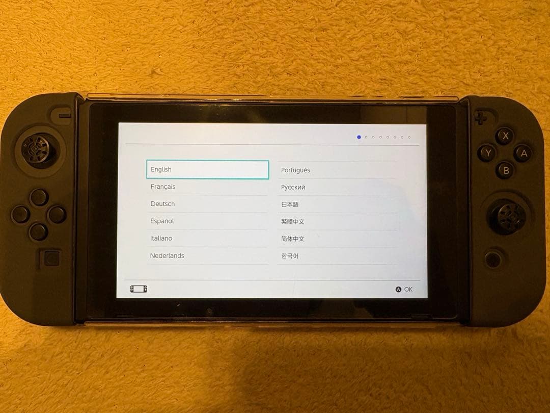 Switch本体グレー JoyConハンドル&コントローラー2つ&スタンド等付属