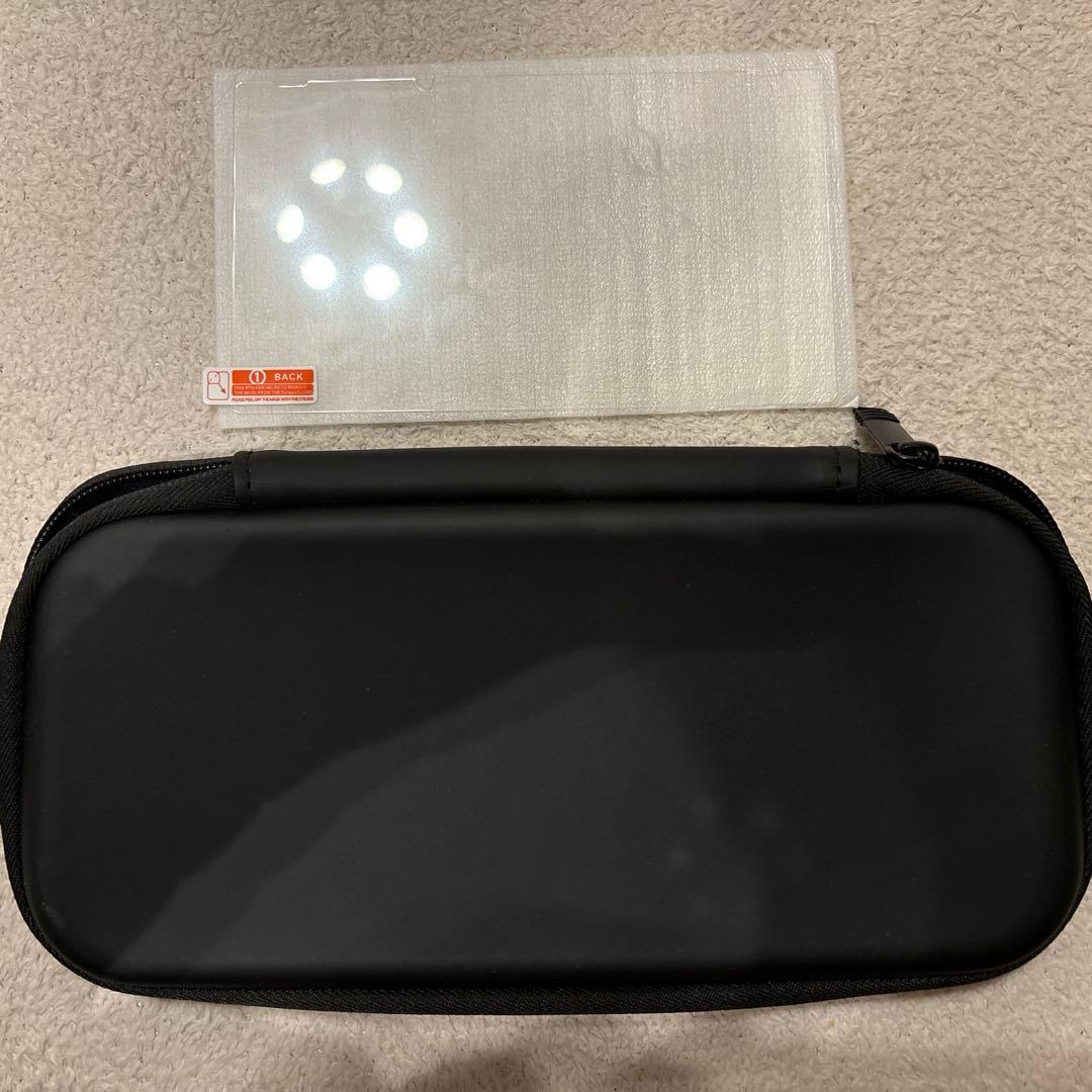 Switch本体グレー JoyConハンドル&コントローラー2つ&スタンド等付属