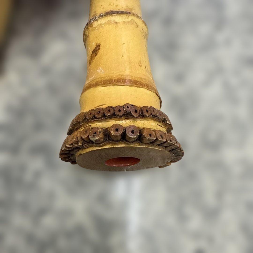 う*き様 ★竹製 尺八 本体 専用ケース付き 和楽器 古流 レトロ 小物 格安