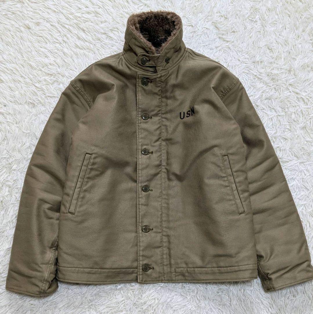 ✨美品✨ HOUSTON N-1 デッキジャケット U.S.N ミリタリー 42