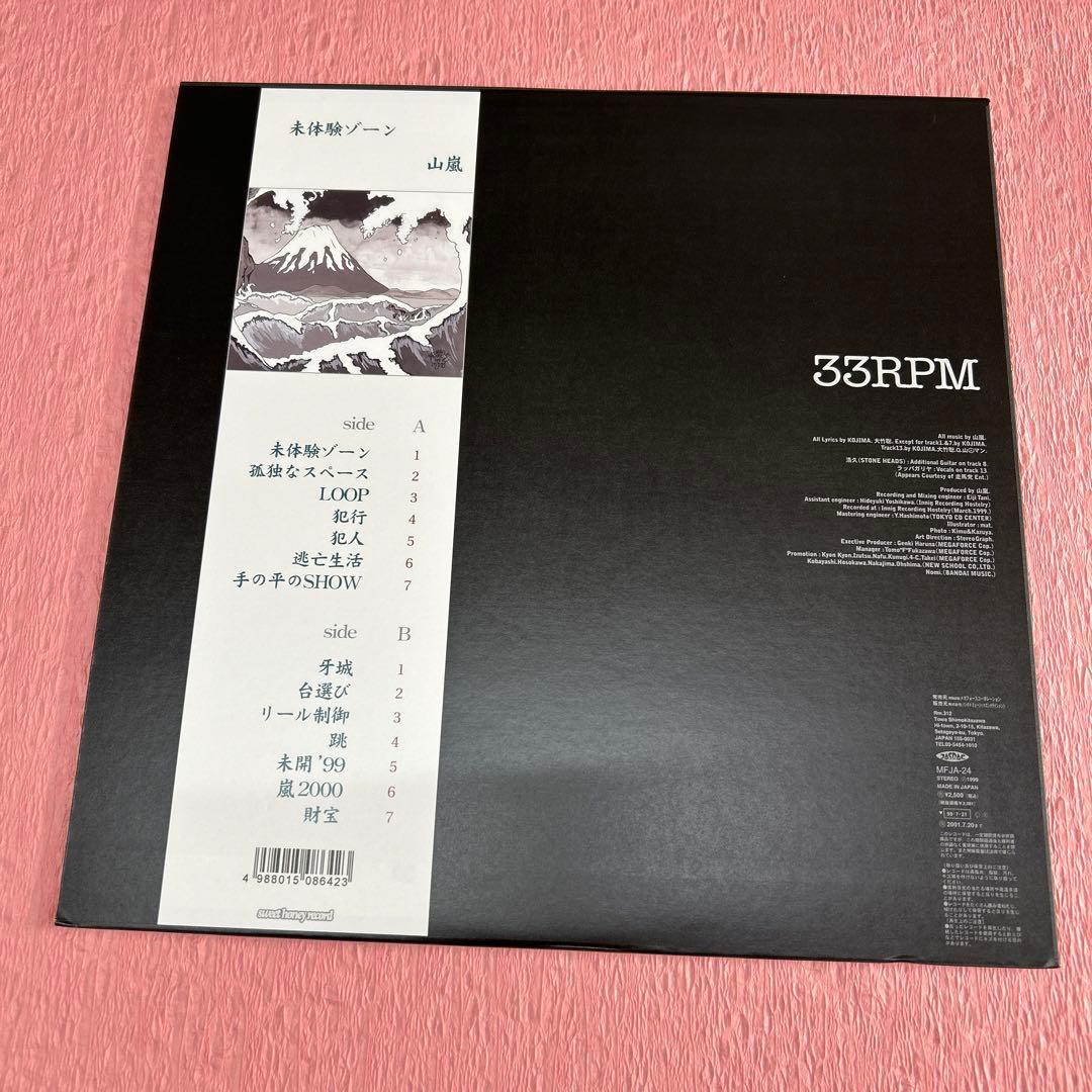 山嵐／未体験ゾーン　　33RPM アナログレコード