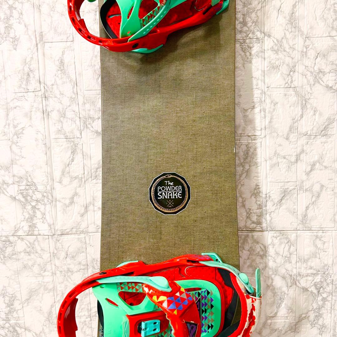 【2点セット】SALOMON POWDER SNEKE 156 ＆ FLOW