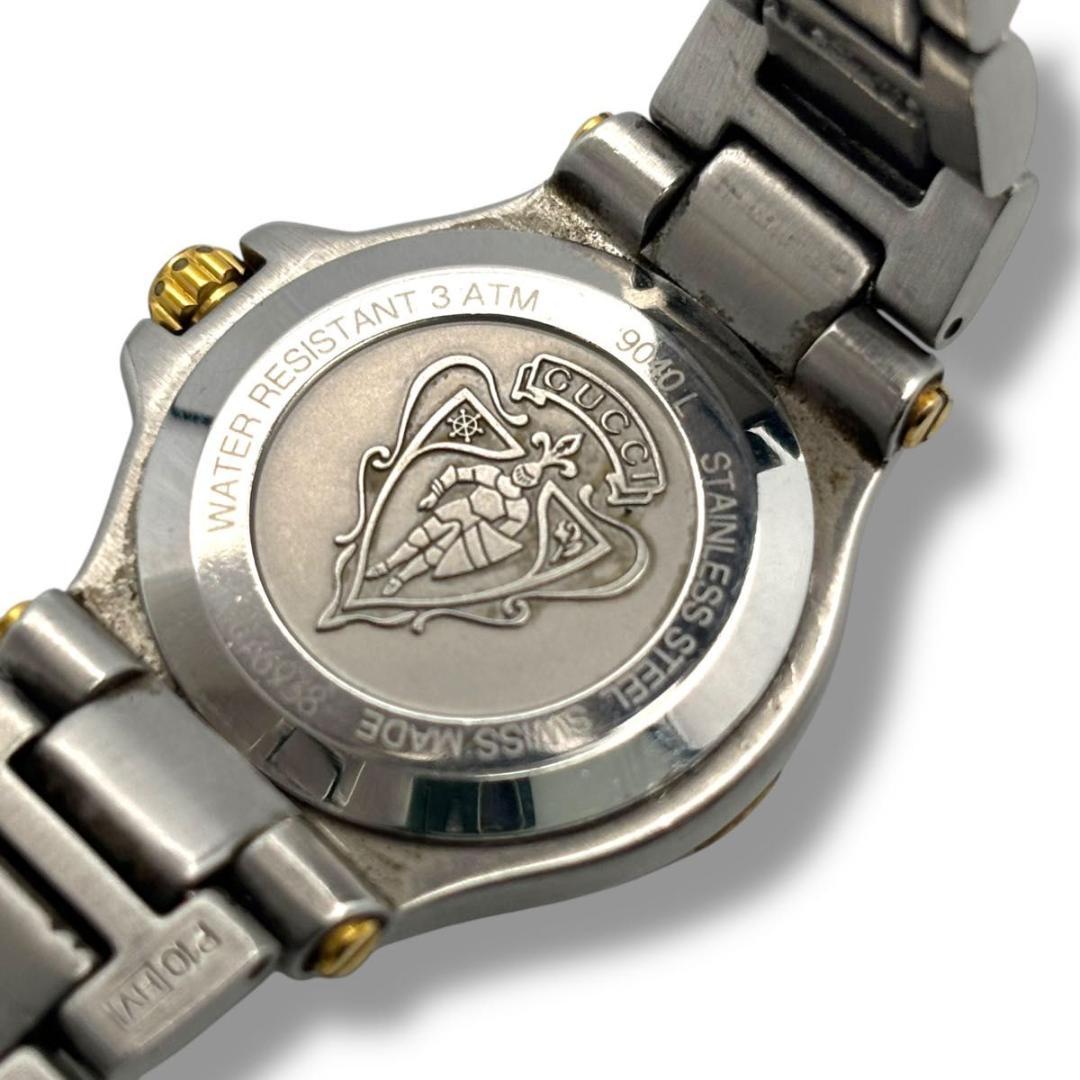 稼働 グッチ 腕時計 クオーツ レディース 9040L コンビ