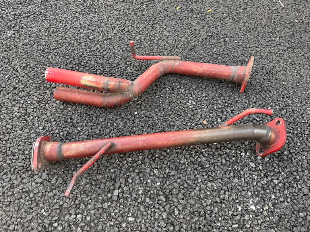 アルト デュアルマフラー ESB CLS RM管 レッド リアピース