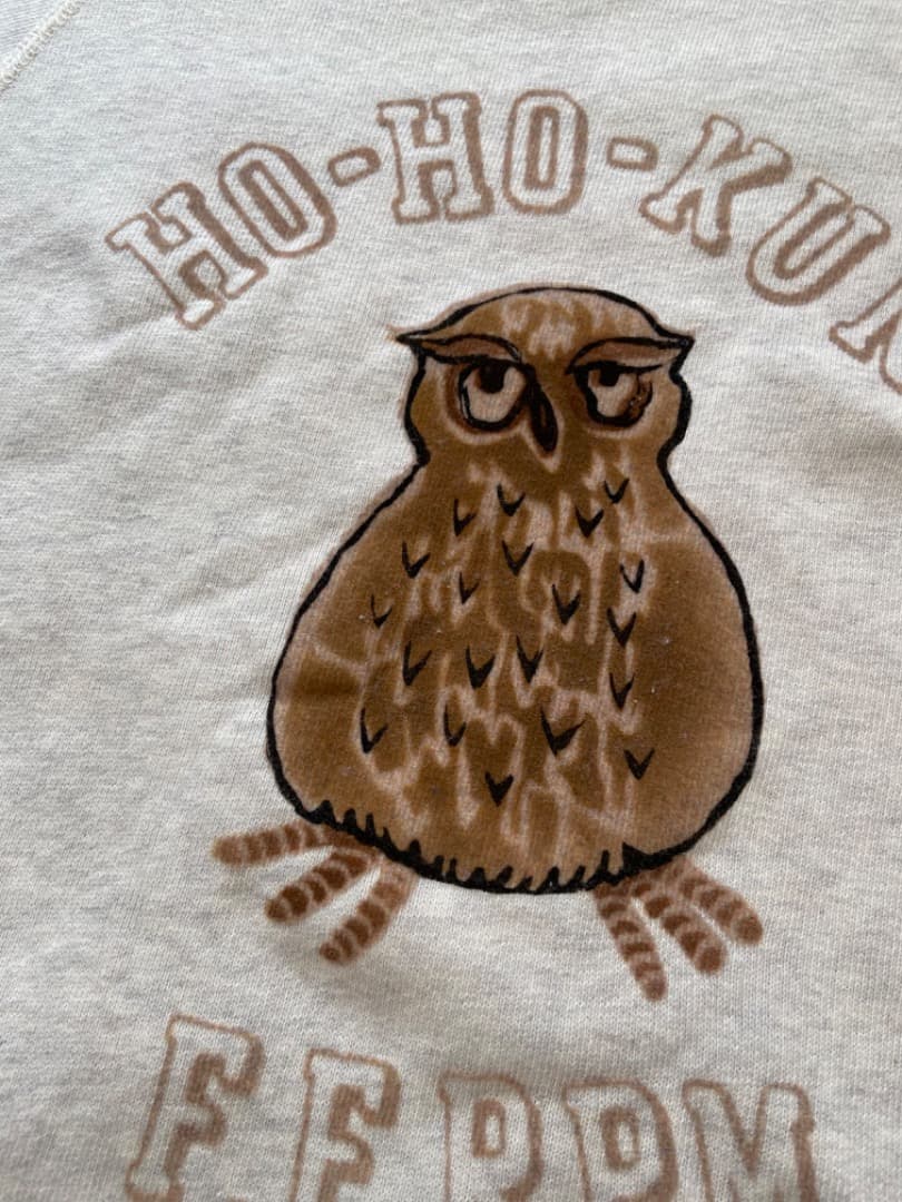 45R ホーホーくんプリントの908スウェット（トップ）