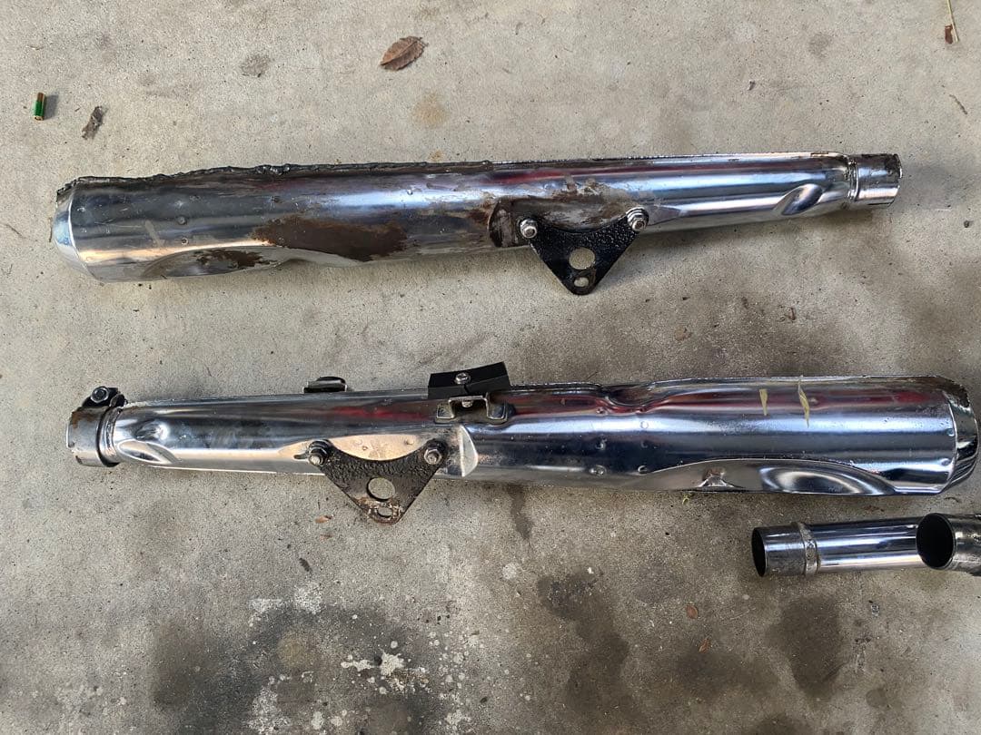 cb250セニア、エクスポート純正マフラー