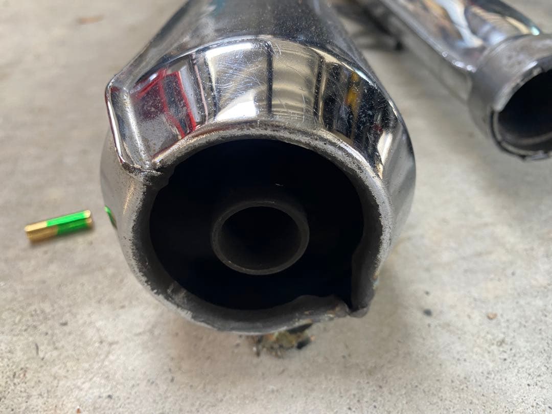cb250セニア、エクスポート純正マフラー