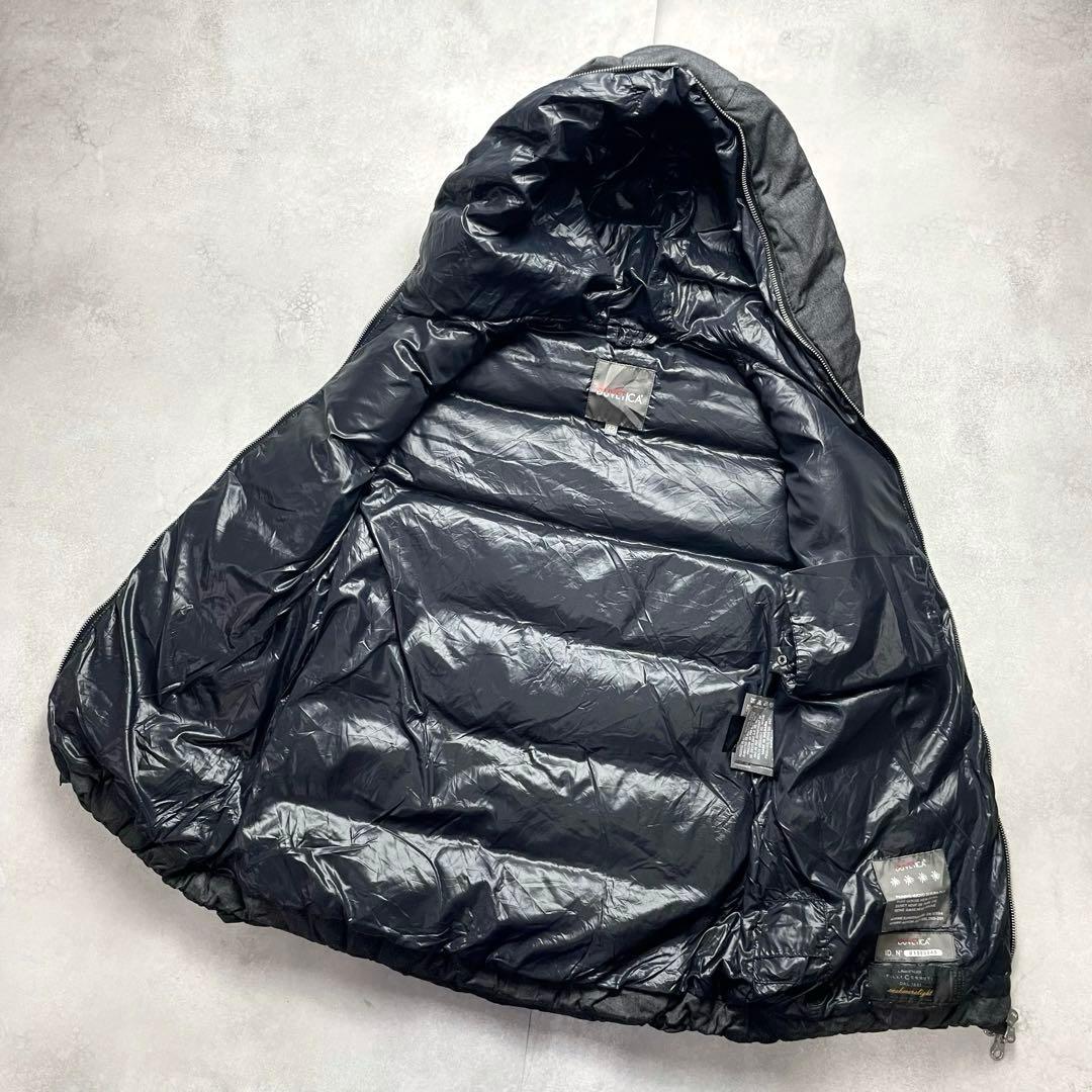 大きいサイズ✨ デュベティカ ダウンベスト　FEBEDUE グレー フード 42