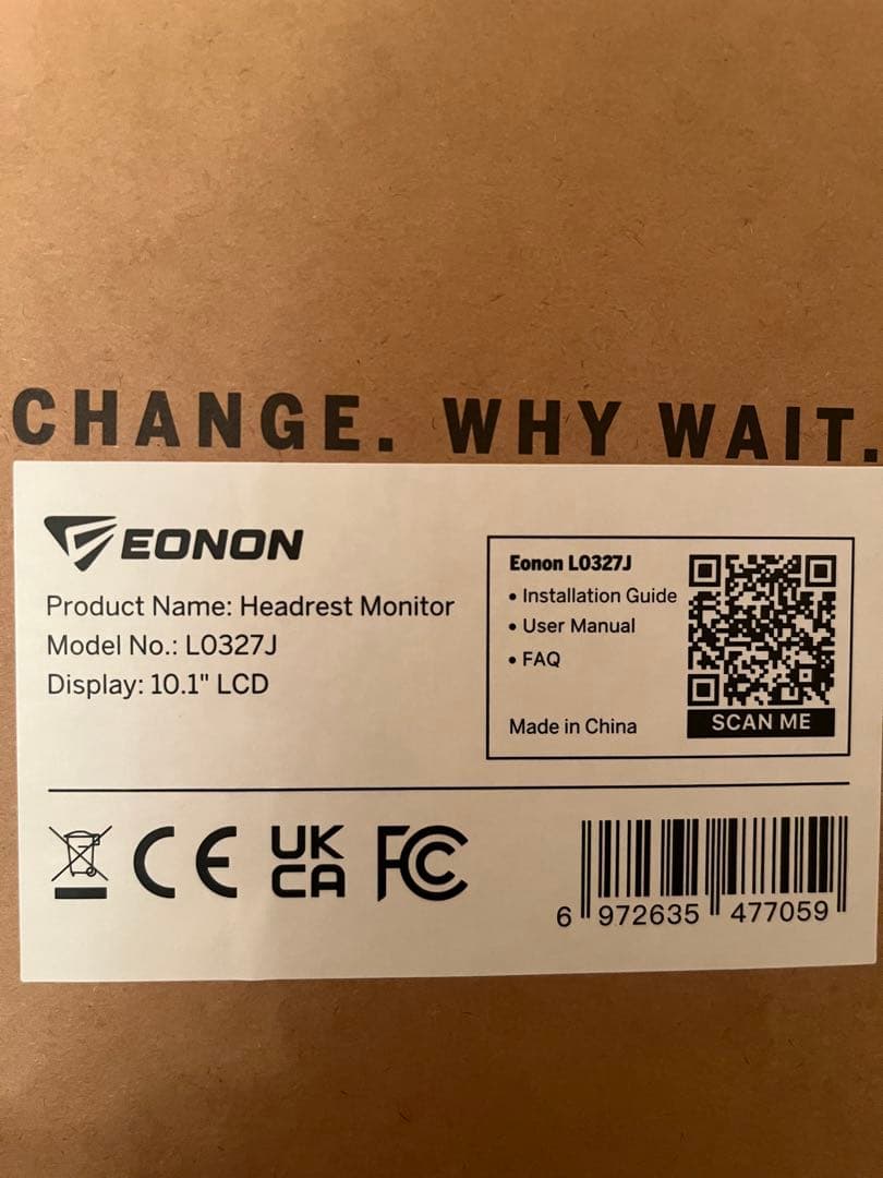 EONON ヘッドレスト装着用DVDプレイヤー