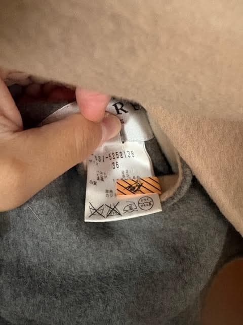 ADORE カシミア混 リバーシブル コート 36