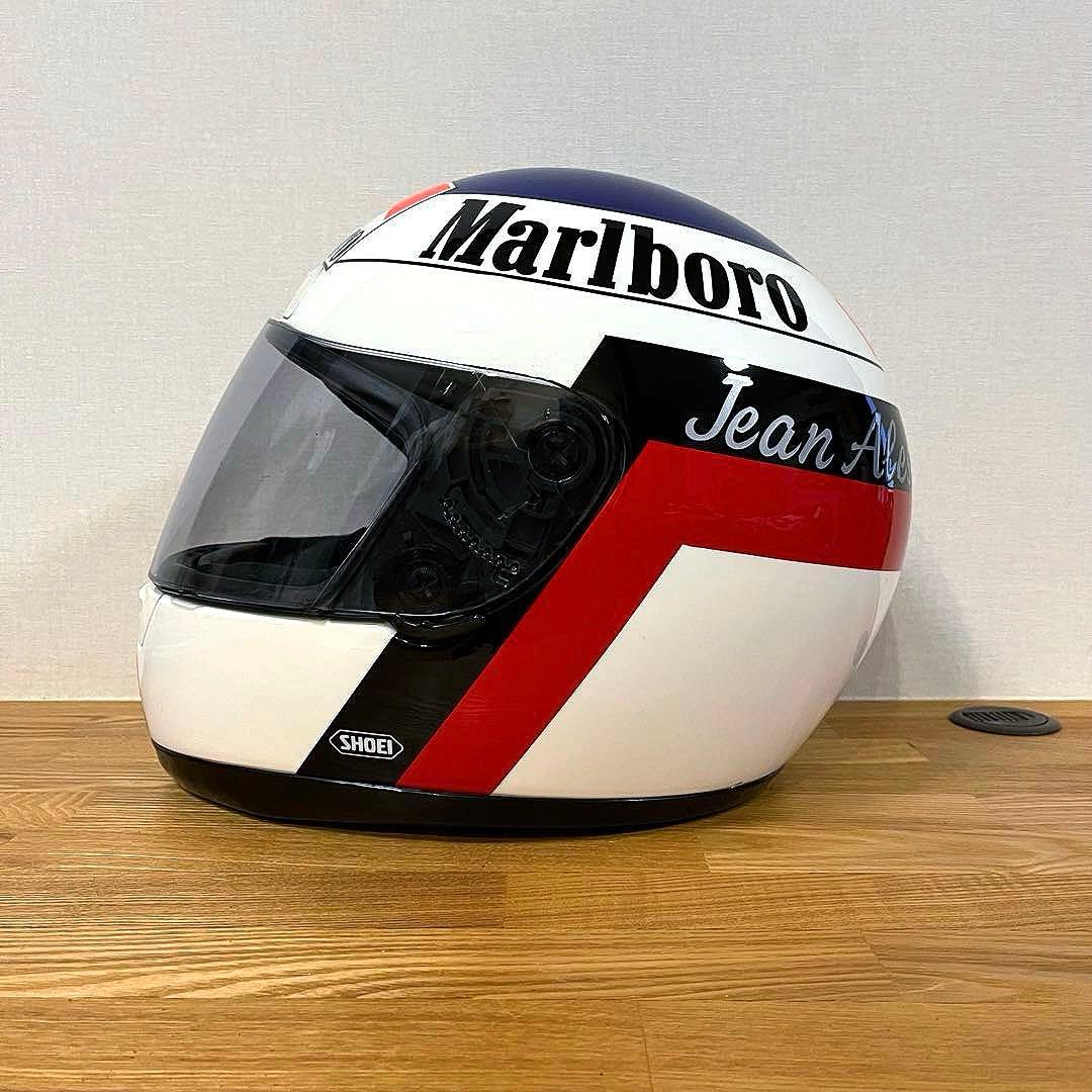 【ヘルメット レプリカ 希少】ジャンアレジ SHOEI マルボロロゴ仕様