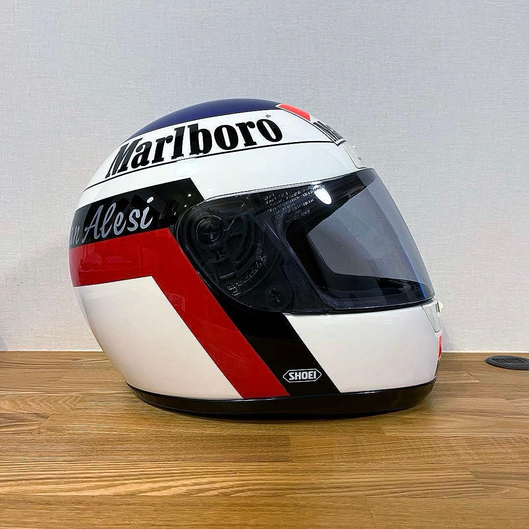 【ヘルメット レプリカ 希少】ジャンアレジ SHOEI マルボロロゴ仕様